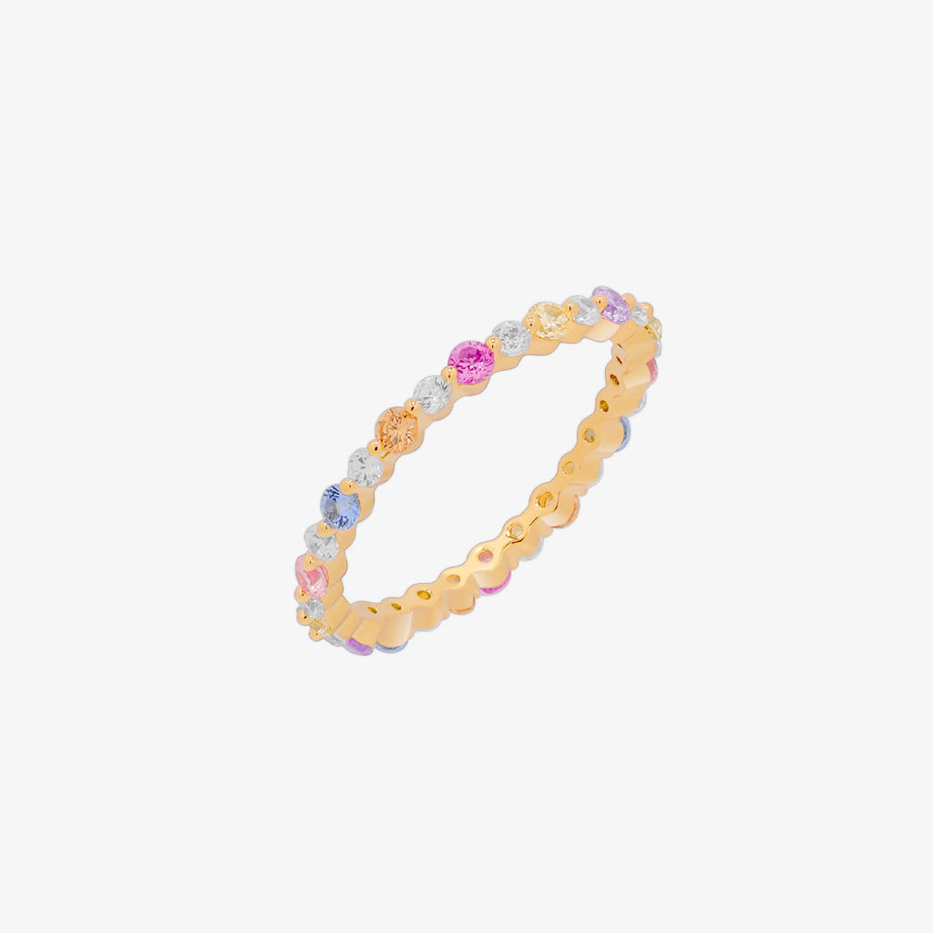 Colourful band ring